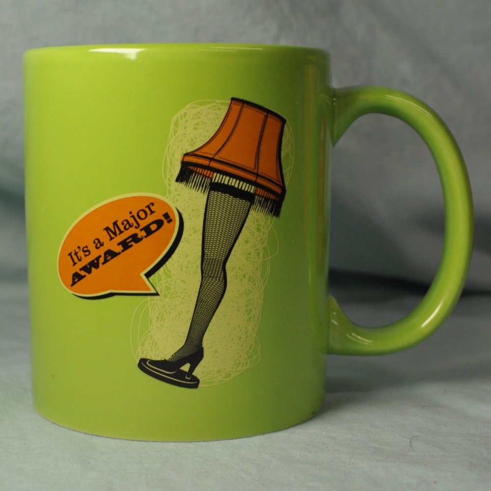 *BOGO mugs* 12 oz mug Christmas Story leg lamp it's a major award! (w818)
